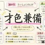才色兼備(さいしょくけんび)の意味や使い方【図解Note】