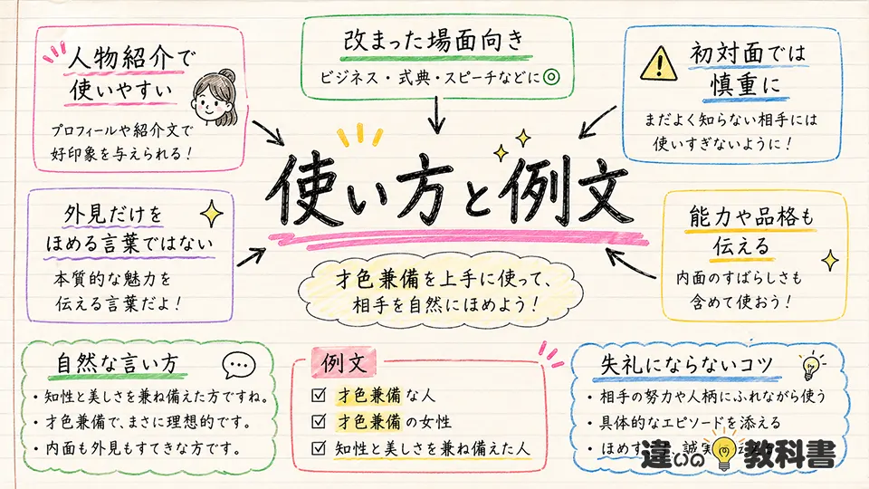 才色兼備の意味と使い方を例文で確認
