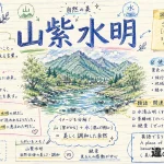 山紫水明(さんしすいめい)の意味や使い方【図解Note】