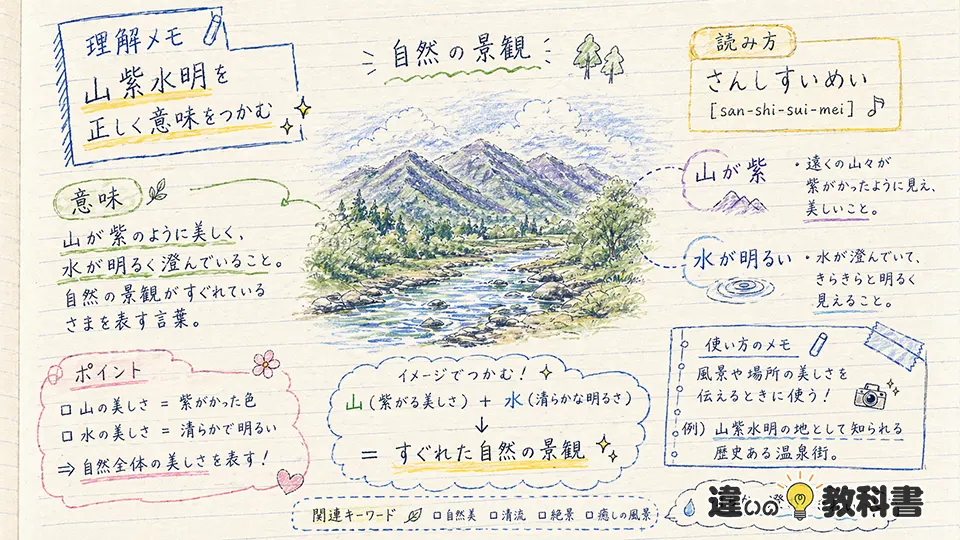山紫水明の意味をまず正確に押さえる