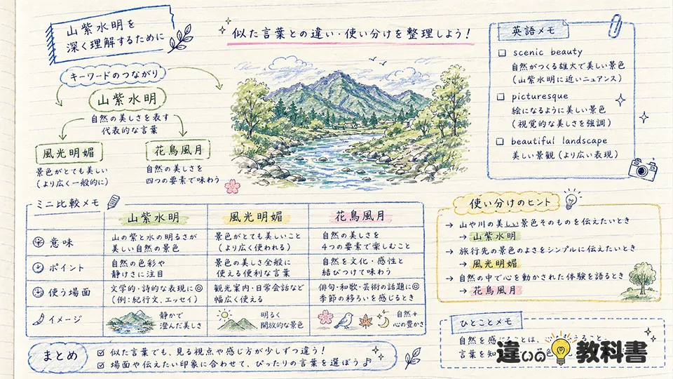 山紫水明の意味を深める類語・英語表現を知る