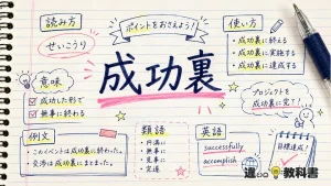 成功裏(せいこうり)の意味や使い方【図解Note】