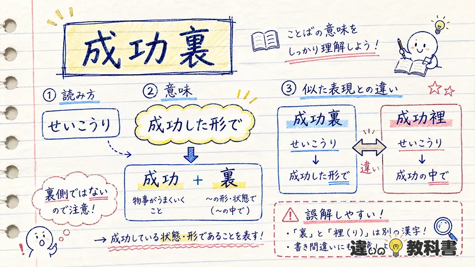 成功裏の意味をわかりやすく整理