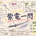 紫電一閃(しでんいっせん)の意味や使い方【図解Note】