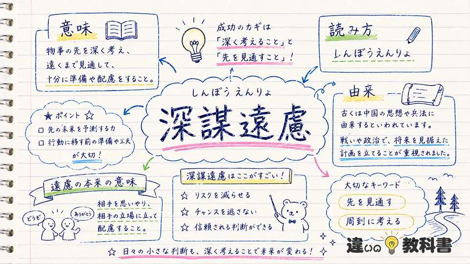 深謀遠慮の意味をまず正確につかむ