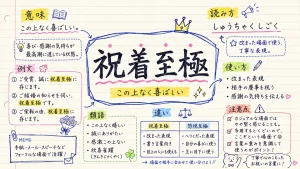 祝着至極(しゅうちゃくしごく)の意味や使い方【図解Note】