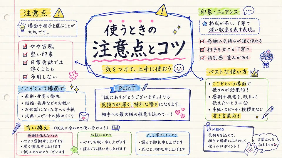 祝着至極の意味を踏まえた注意点