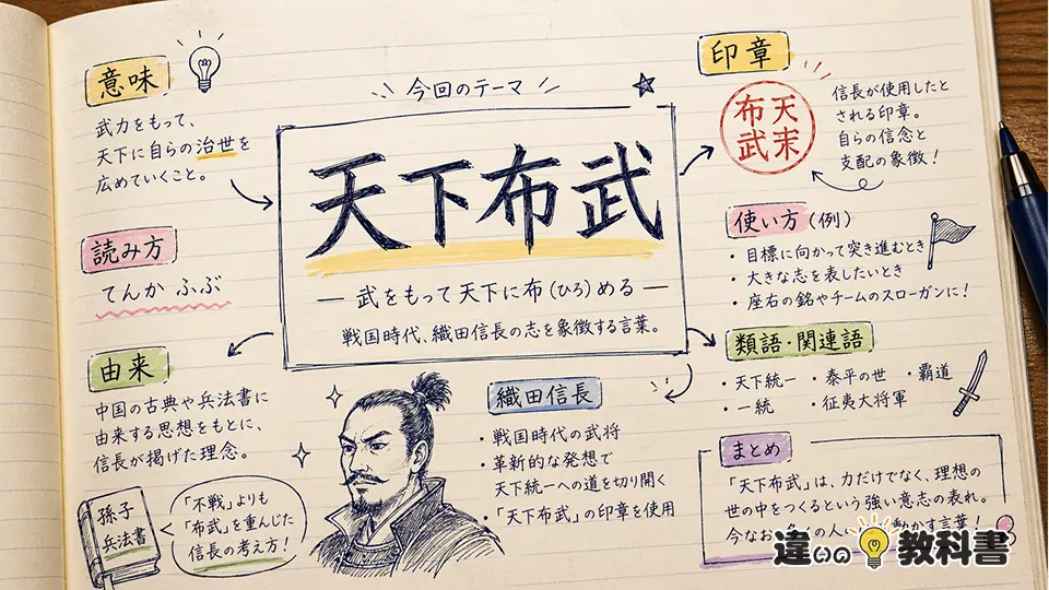 天下布武(てんかふぶ)とは？意味・由来・信長との関係