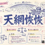 天網恢恢(てんもうかいかい)の意味や使い方【図解Note】