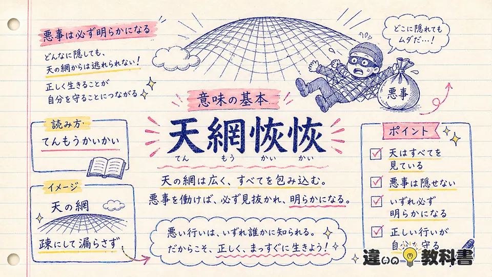 天網恢恢 意味の基本をわかりやすく解説