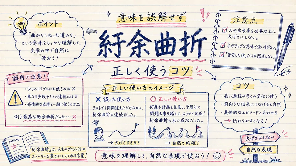 紆余曲折 意味を誤解せず正しく使うコツ