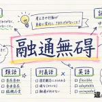 融通無碍(ゆうずうむげ)の意味や使い方【図解Note】