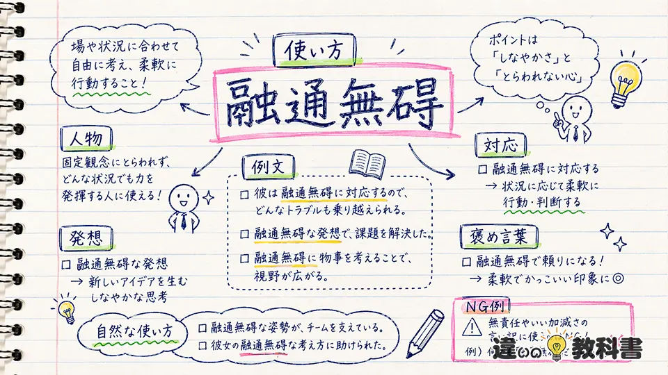 融通無碍の意味を踏まえた使い方を知る