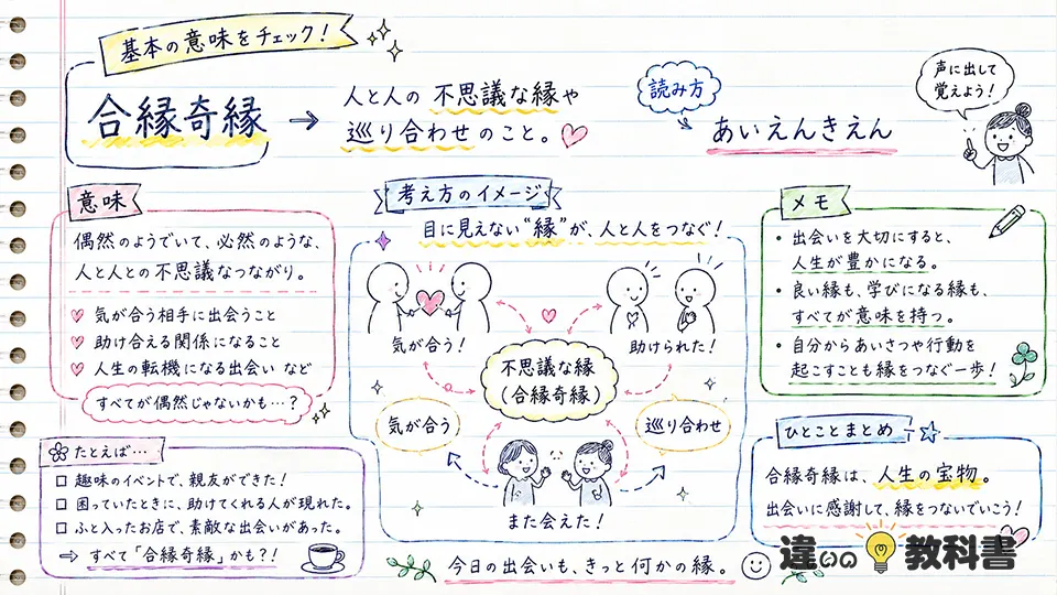 合縁奇縁の意味をやさしく解説