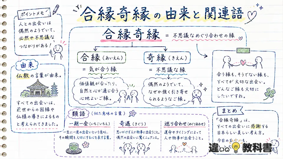 合縁奇縁の意味を深める由来と類語