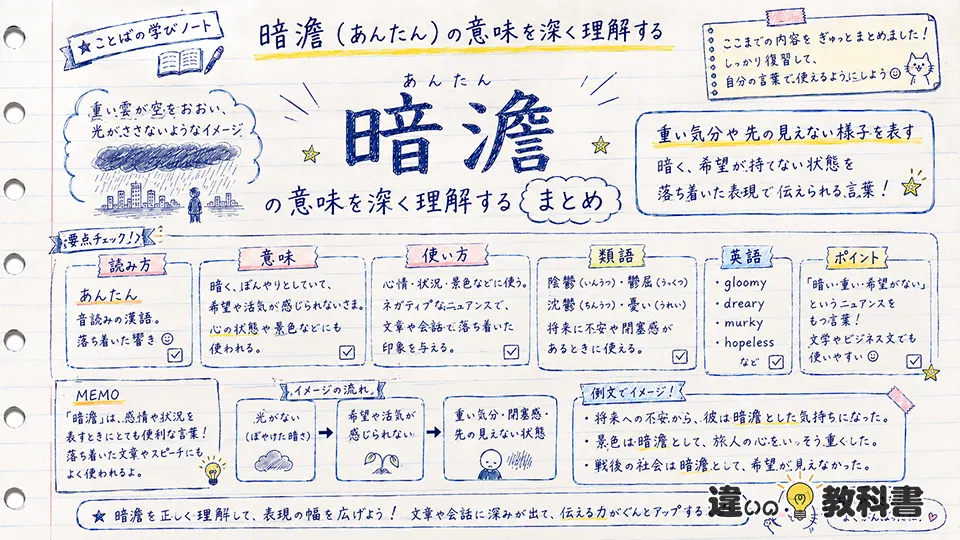 暗澹の意味をやさしく解説