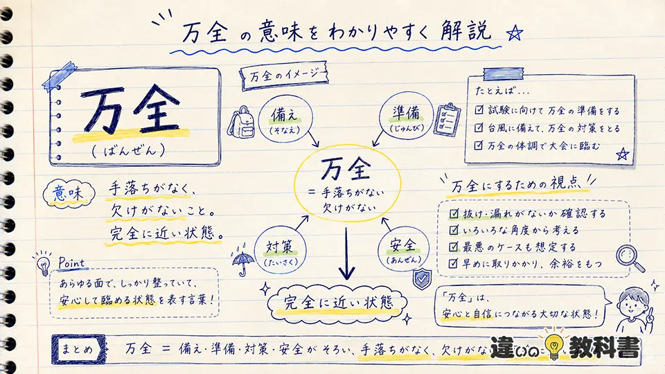 万全の意味をわかりやすく解説