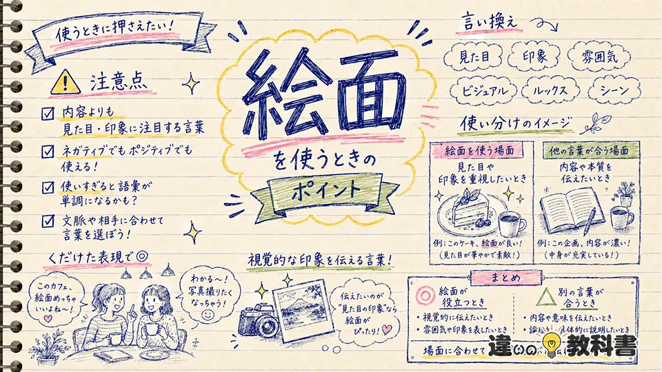 絵面の意味を間違えないための注意点