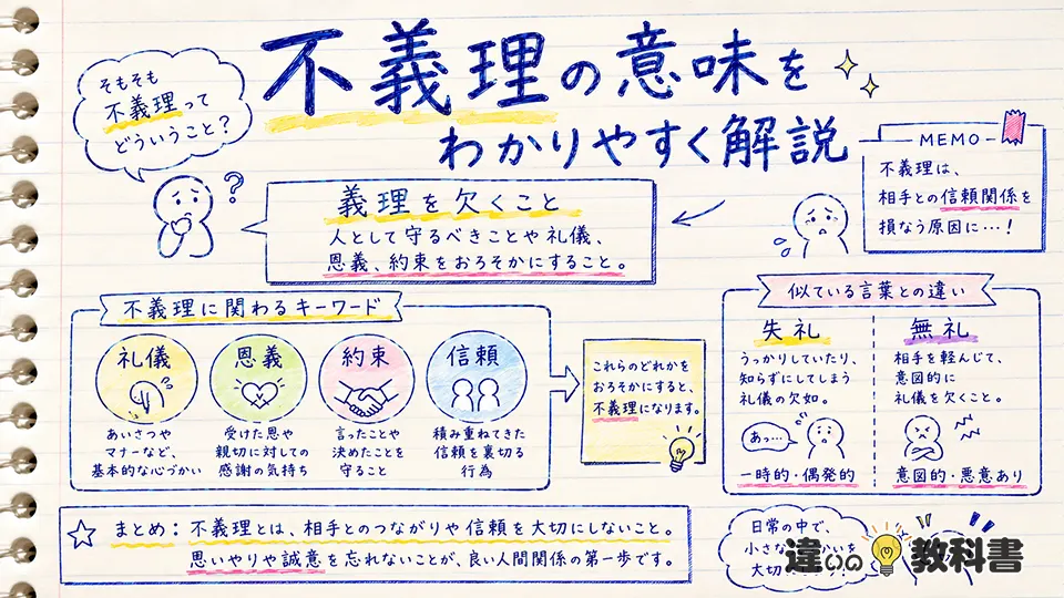 不義理の意味をわかりやすく解説