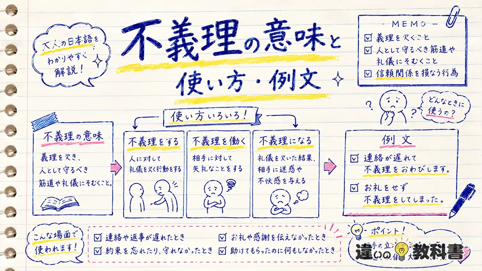 不義理の意味と使い方・例文