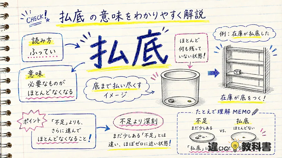 払底の意味をわかりやすく解説
