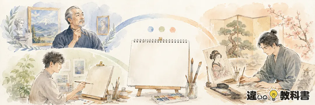 画伯と画家と絵師の違いを最初に整理
