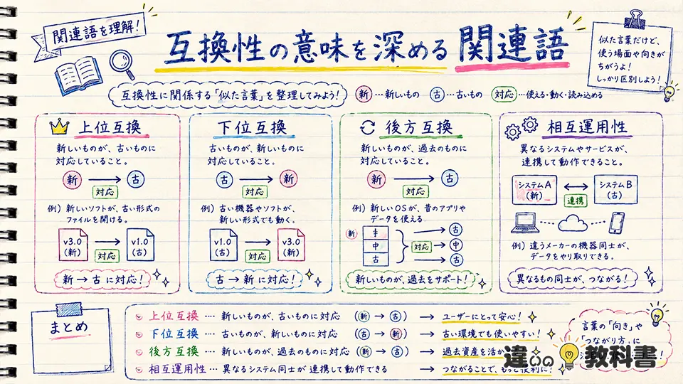 互換性の意味をまず分かりやすく整理