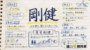 剛健（ごうけん）の意味や使い方【図解Note】