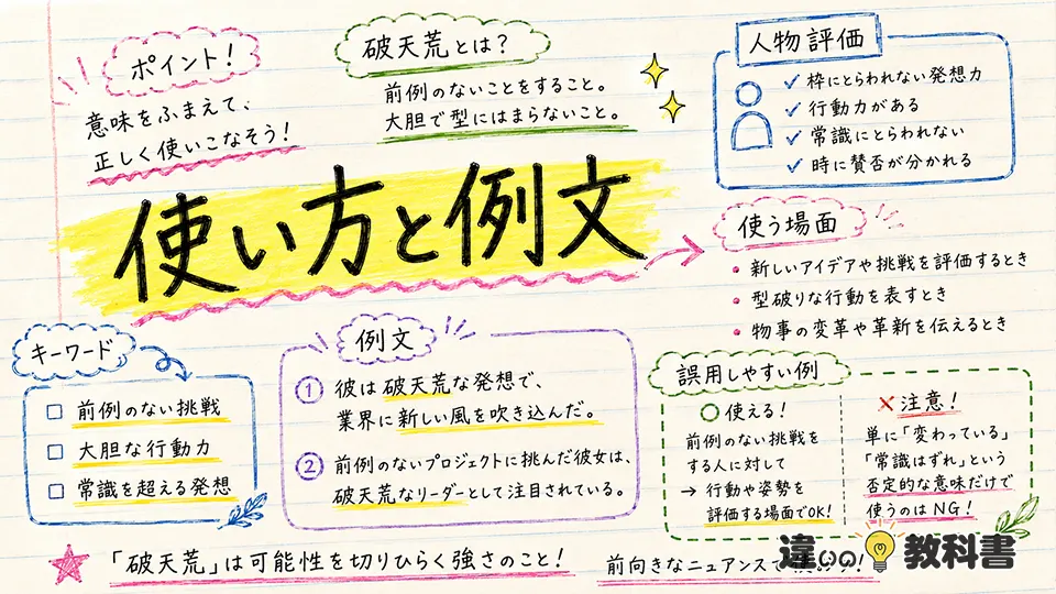 破天荒の意味をふまえた使い方と例文