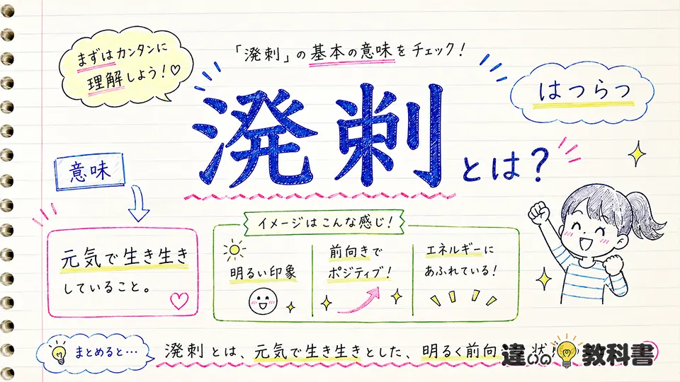 溌剌の意味が伝わる使い方と例文