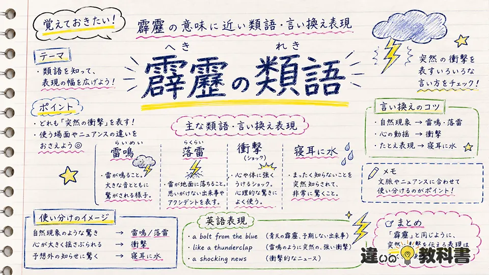 霹靂の意味をわかりやすく解説