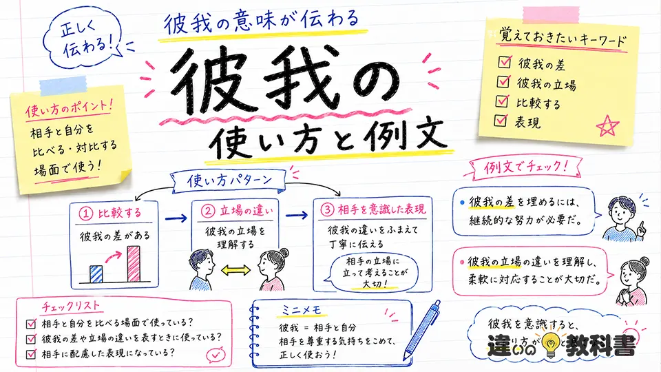 彼我の意味が伝わる使い方と例文