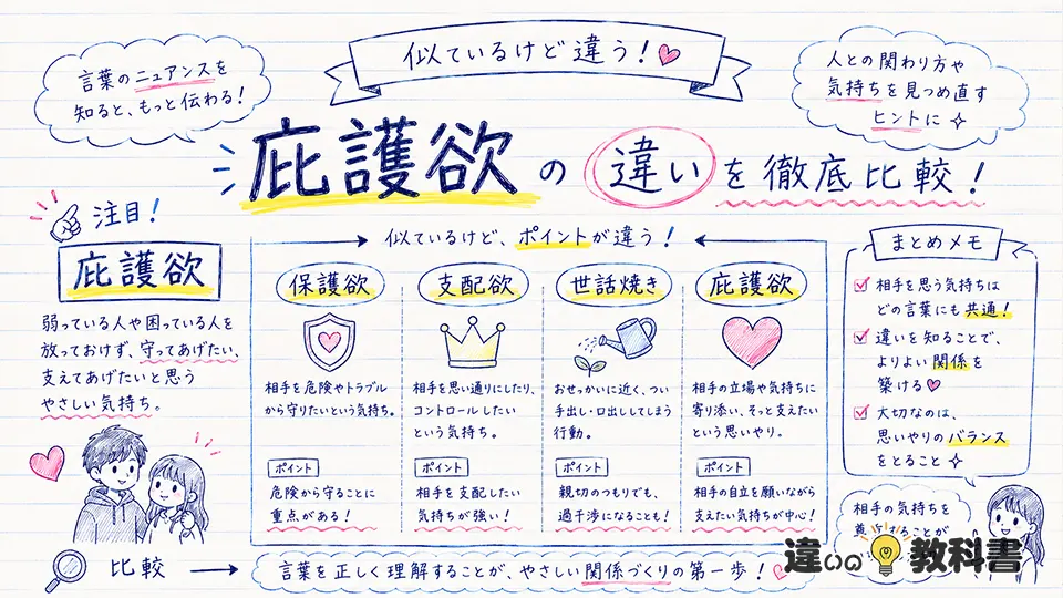 庇護欲の意味と似た言葉の違い