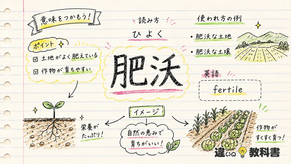 肥沃の意味から見る使い方と例文