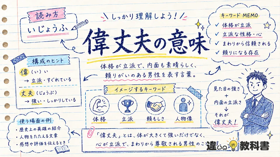 偉丈夫の意味をわかりやすく解説