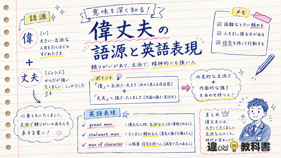 偉丈夫の意味を深く知る語源と英語表現