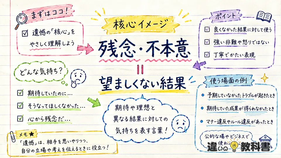 遺憾の意味をまず結論からわかりやすく解説