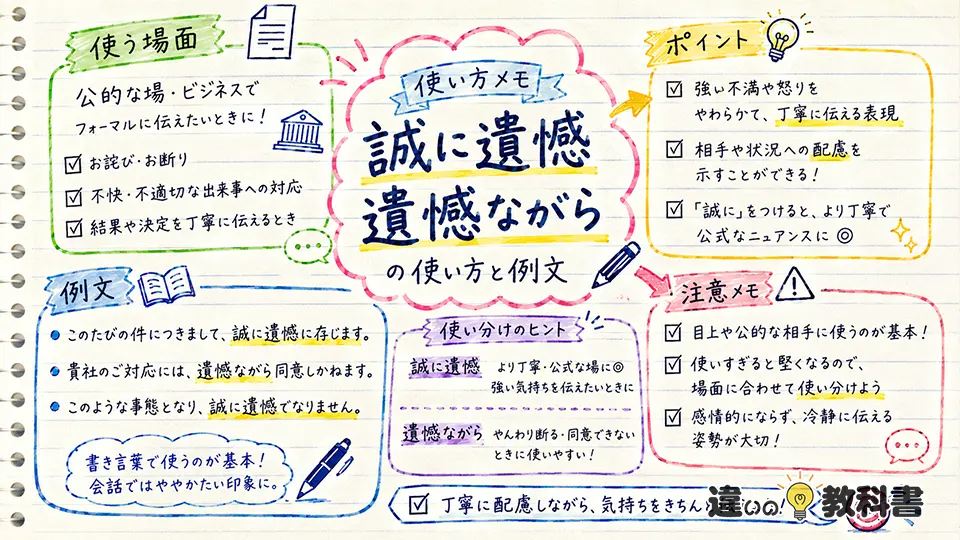 遺憾の意味が伝わる使い方と例文