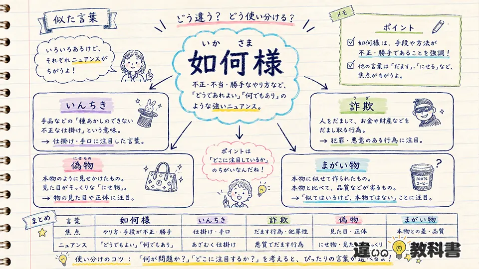 如何様の意味と似た言葉の違い
