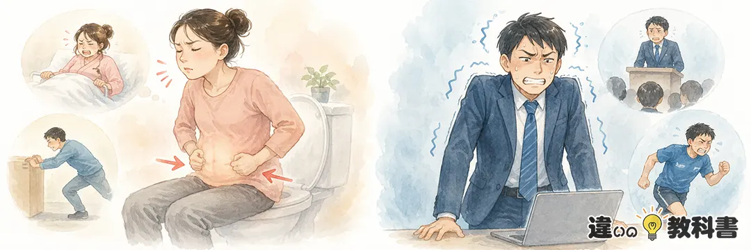 いきむとりきむの違い