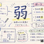 弱（じゃく）の意味や使い方【図解Note】