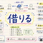 借りる（かりる）の意味や使い方【図解Note】