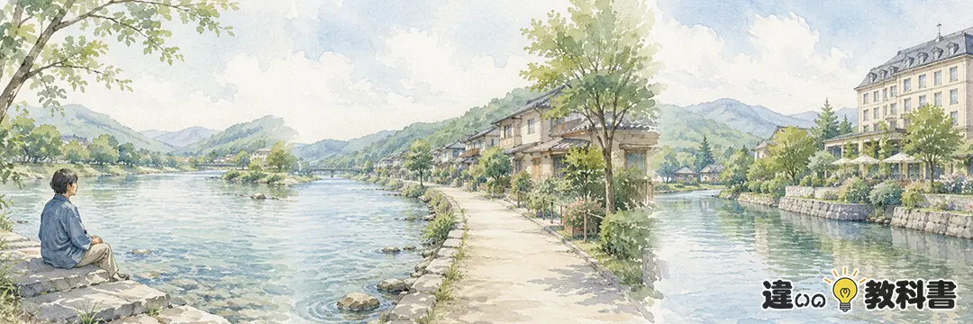 川べり・川沿い・河畔の違いを最初に整理