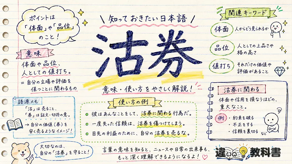 沽券（こけん）の意味や使い方【図解Note】
