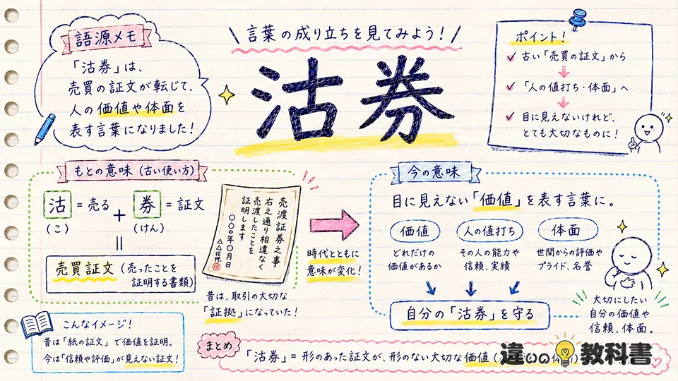 沽券の意味を語源から理解する