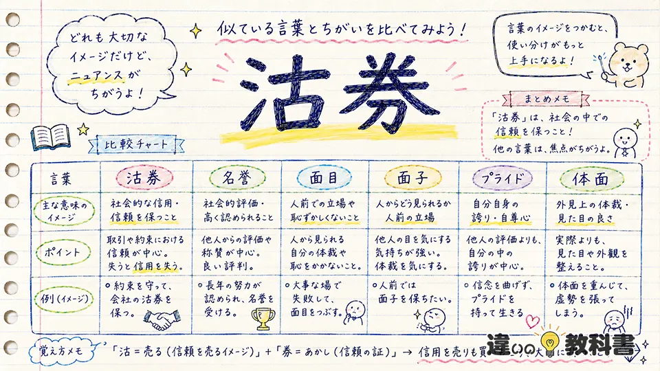 沽券の意味と類語・言い換えの違い