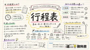 行程表（こうていひょう）の意味や使い方【図解Note】