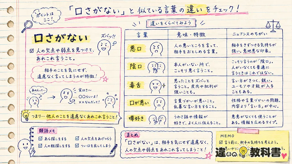 口さがないの意味をわかりやすく解説