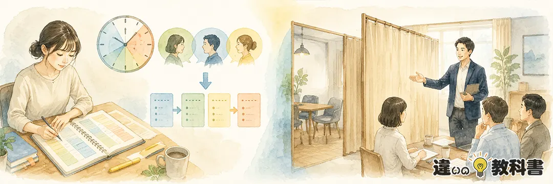 区切ると仕切るの違いをまず結論から整理