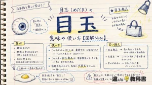目玉（めだま）の意味や使い方【図解Note】